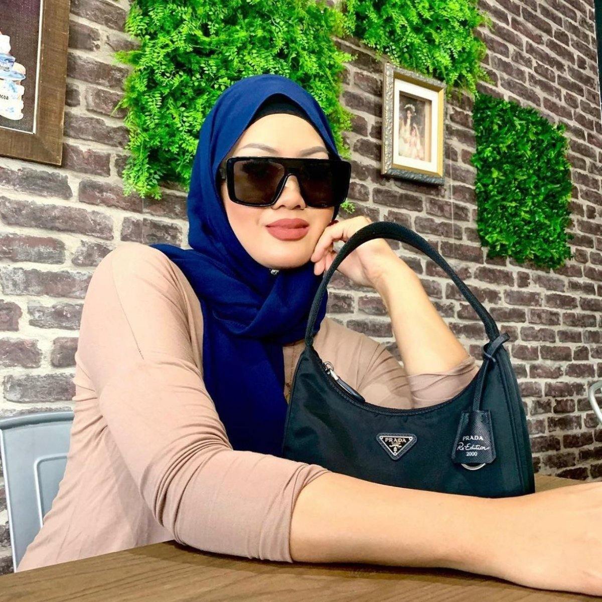 Divinity Plain Chiffon Hijab worn... - Divinity Collection