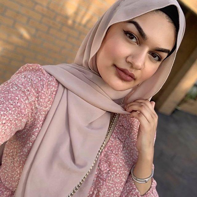 Divinity Plain Chiffon Hijab worn... - Divinity Collection