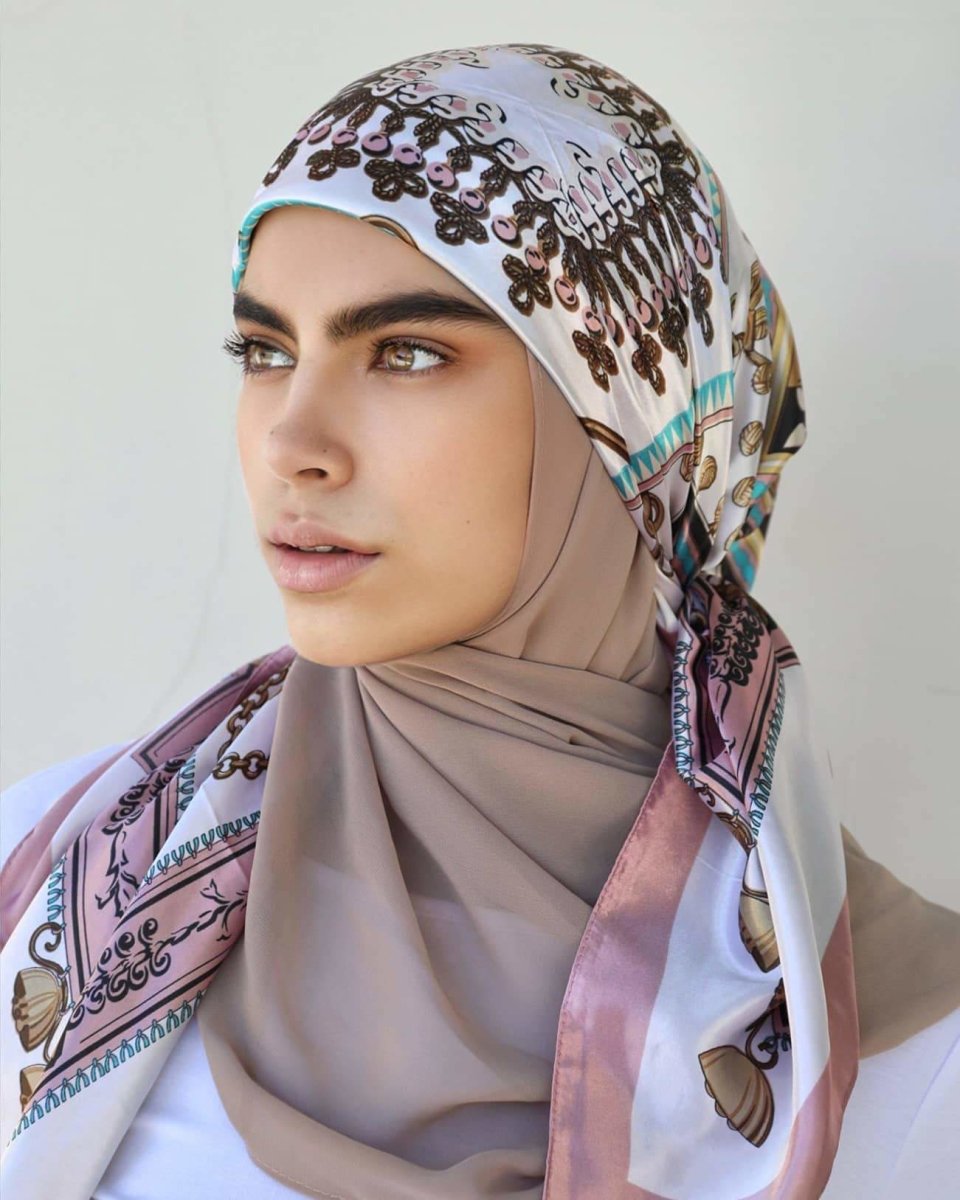 Divinity Silk Satin Square hijabs... - Divinity Collection