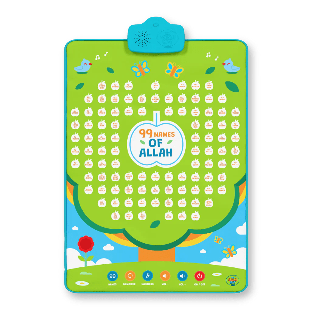 99 Names of Allah Interactive Islamic Wall Art – Learn all 99 Names of Allah | Ramadan & Eid Gift - Divinity Collection