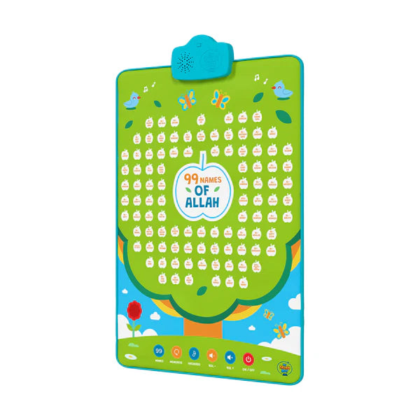 99 Names of Allah Interactive Islamic Wall Art – Learn all 99 Names of Allah | Ramadan & Eid Gift