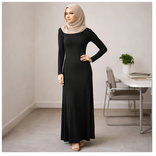 Body Dress Maxi Modal Jersey | Black