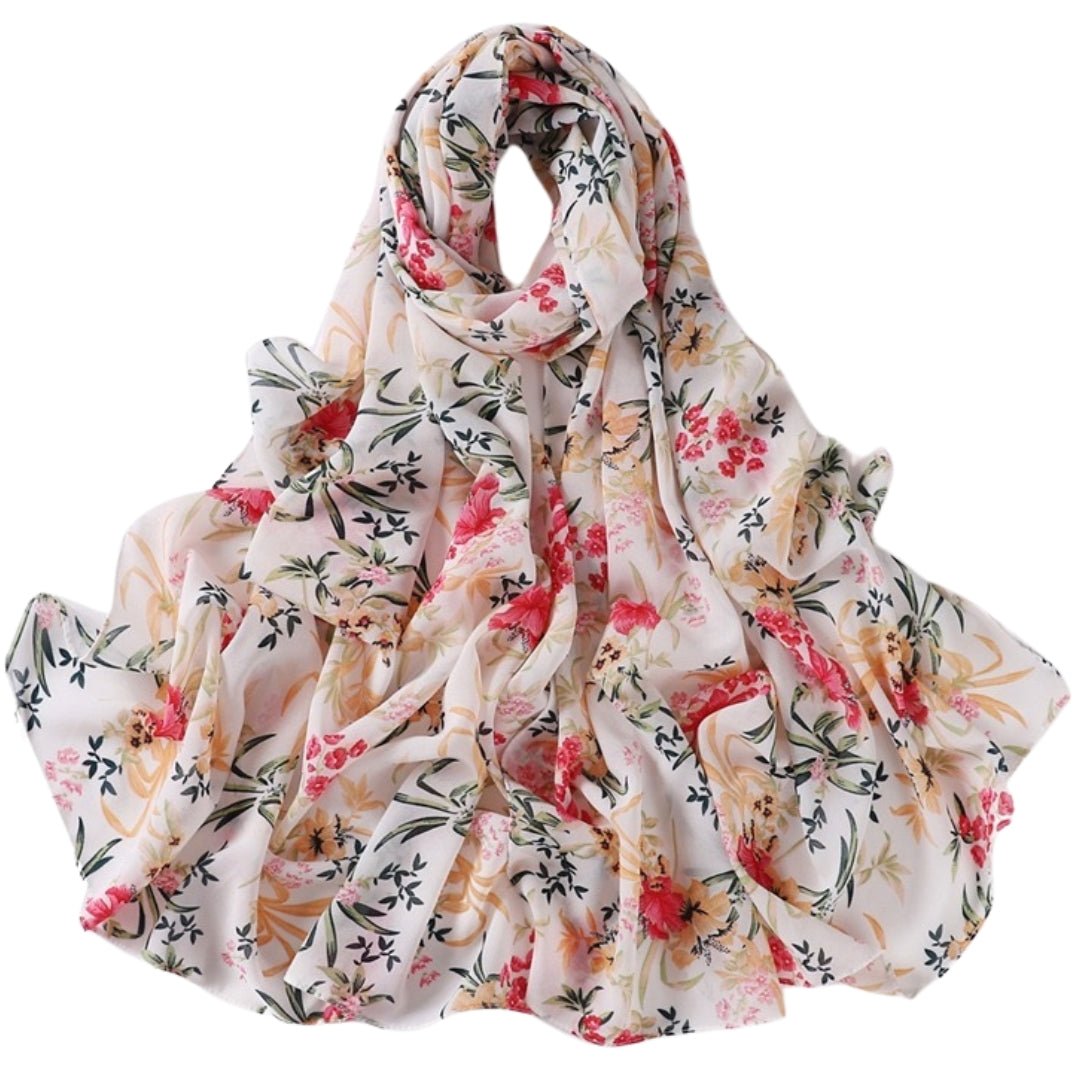 Brilliant Blossom Floral Hijab - Divinity Collection
