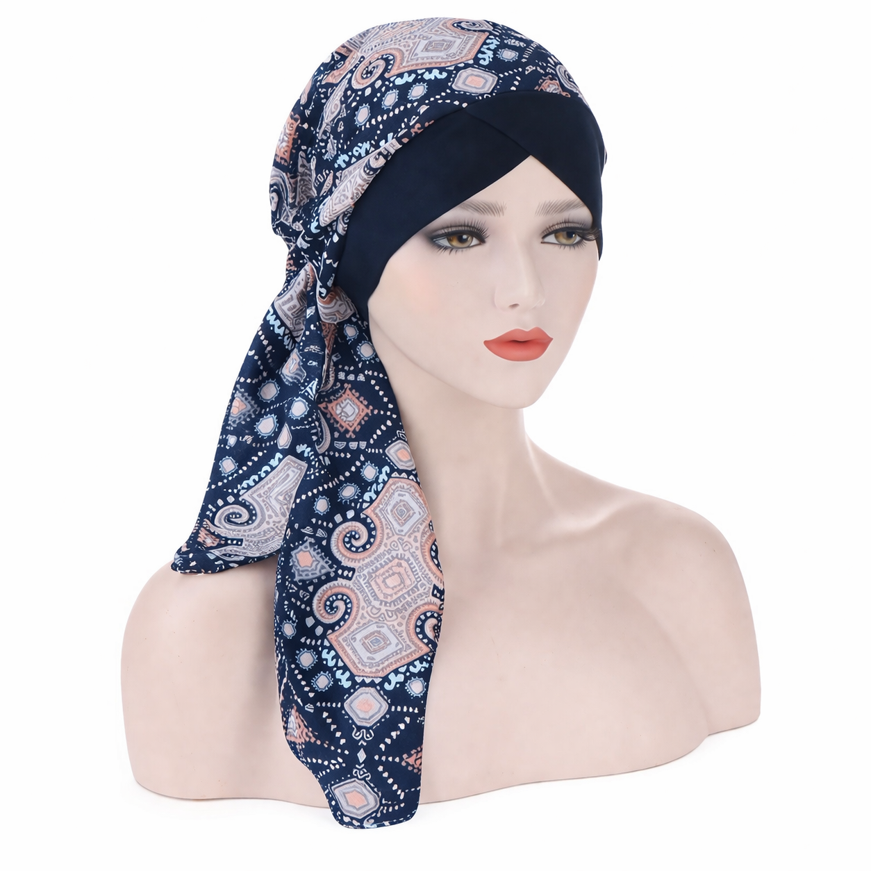 Sara Instant Bandana Cap - Navy