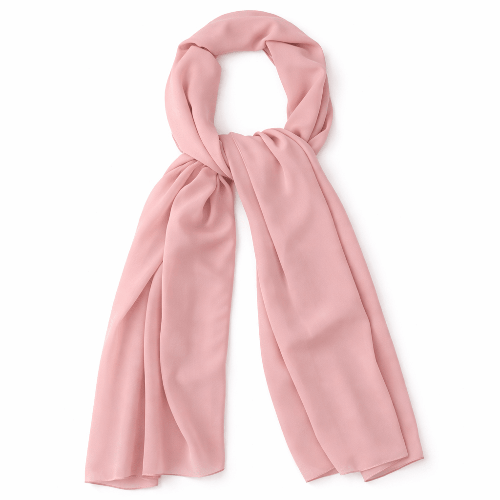 Premium Divinity Chiffon Hijab - Dusty Pink - Divinity Collection