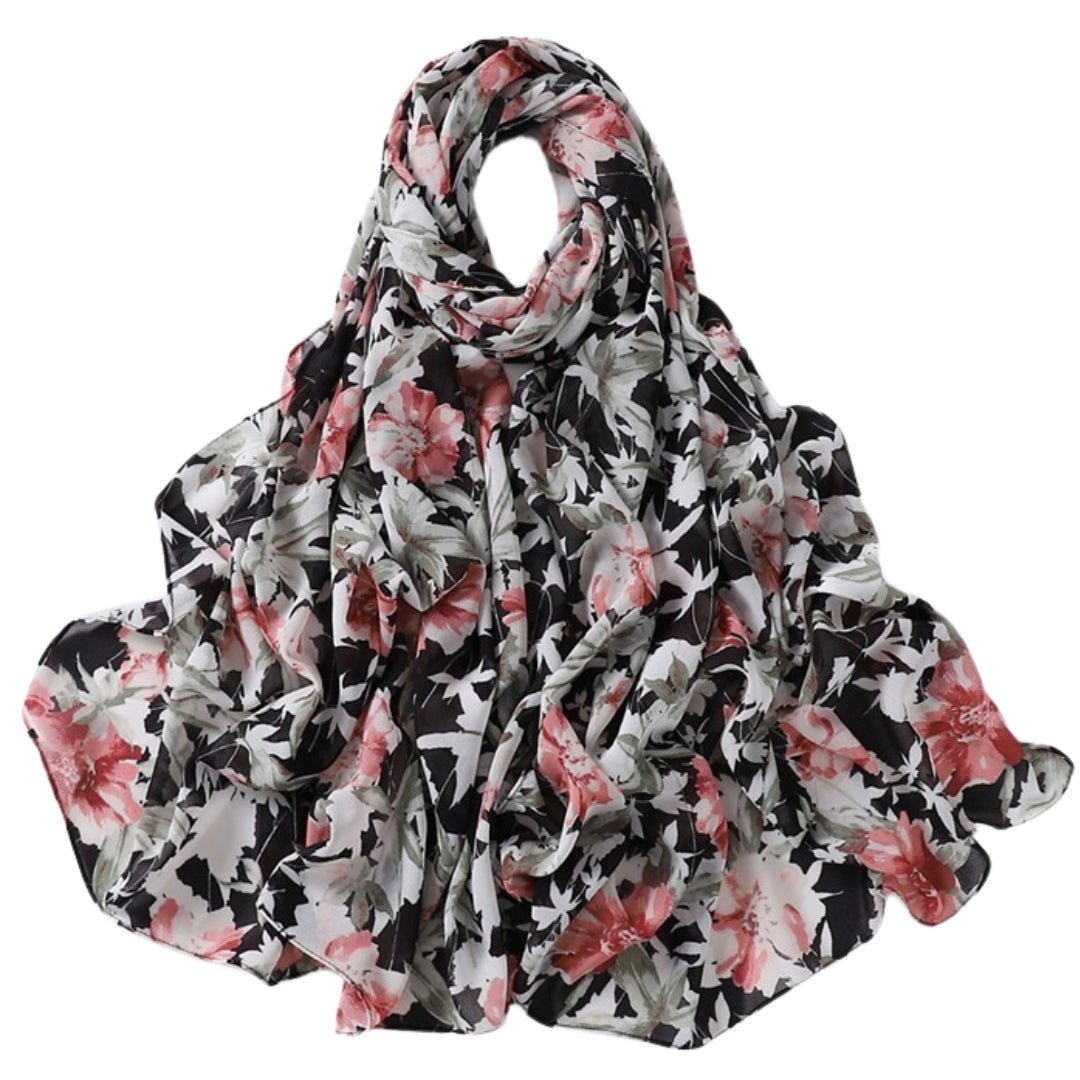 Sacred Splendor Floral Hijab - Divinity Collection