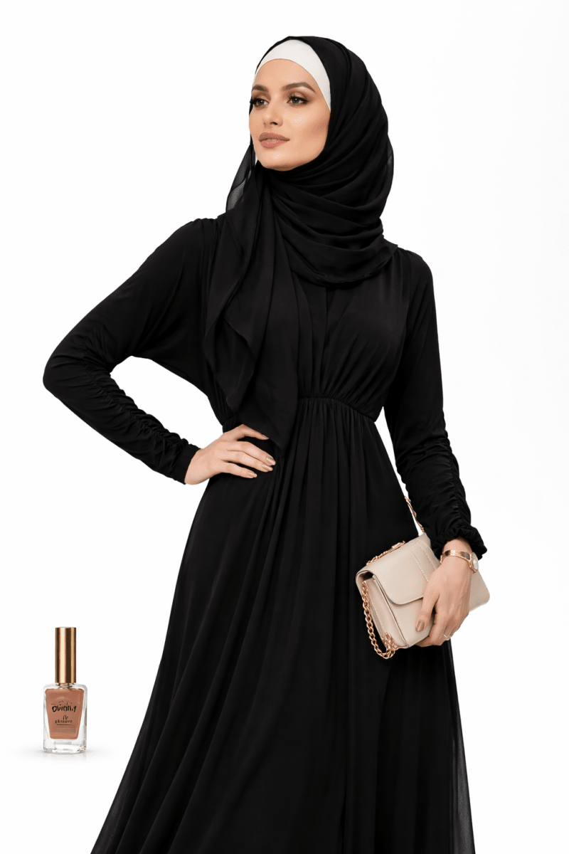 The Black Ruched Luxe Set - Divinity Collection