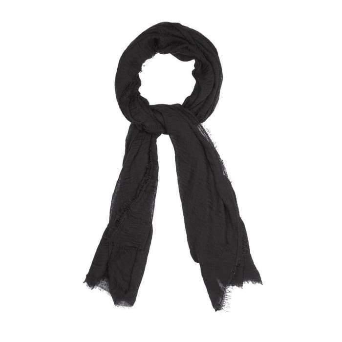 Black Crinkle Hijab - Divinity Collection
