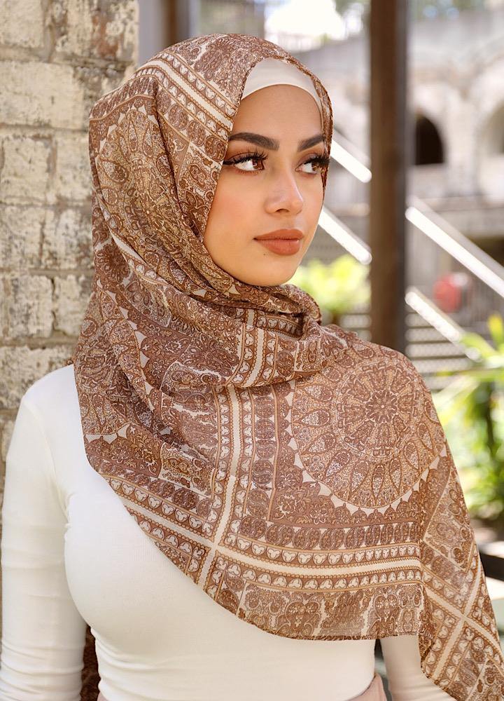 Brown Marrakesh Hijab - Divinity Collection