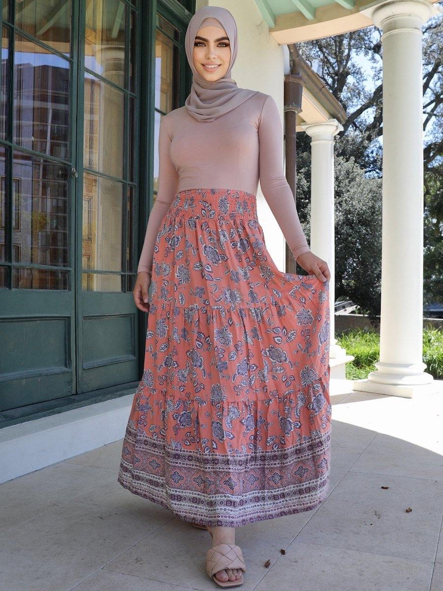 Coral Boho Skirt - Divinity Collection