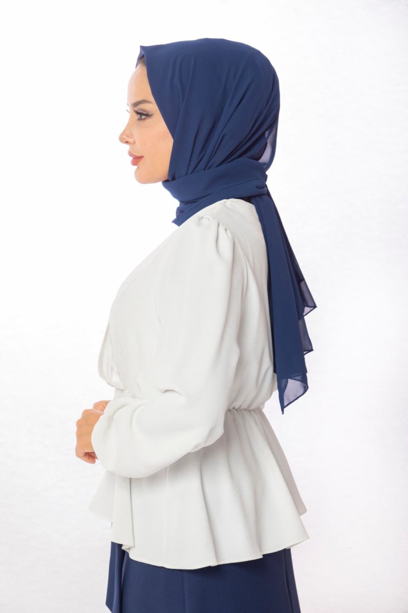 Crossover Frill Top - White - Divinity Collection