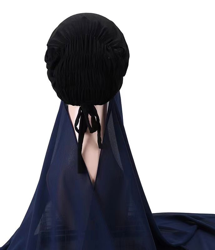 Instant Chiffon Hijab - Navy - Divinity Collection