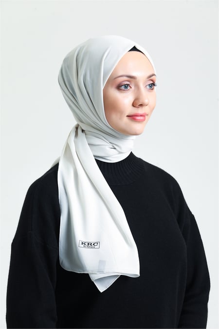 Karaca Crepe Lux Chiffon Hijab - Cream - Divinity Collection