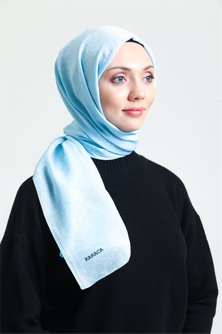 Karaca Shimmer Glitter Shawl - Baby Blue - Divinity Collection