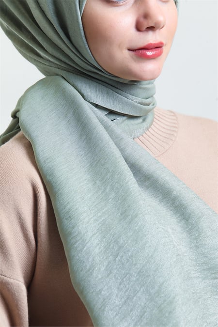 Karaca Shimmer Glitter Shawl - Mint Green - Divinity Collection