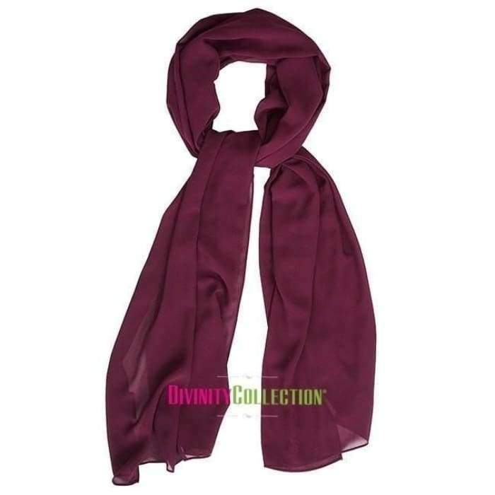 Plain Chiffon Mulberry Hijab - Divinity Collection