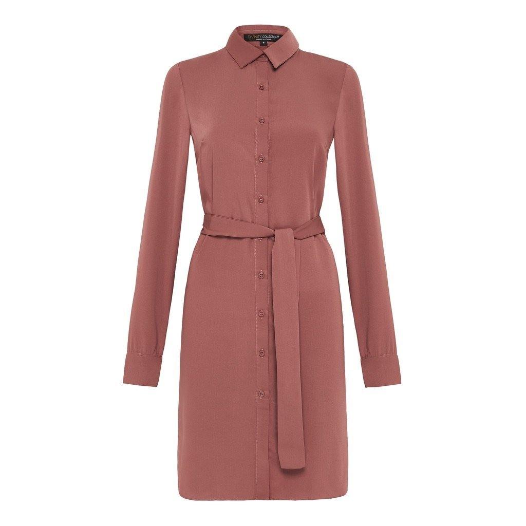 Rose Pink Tie Waist Shirt - Divinity Collection