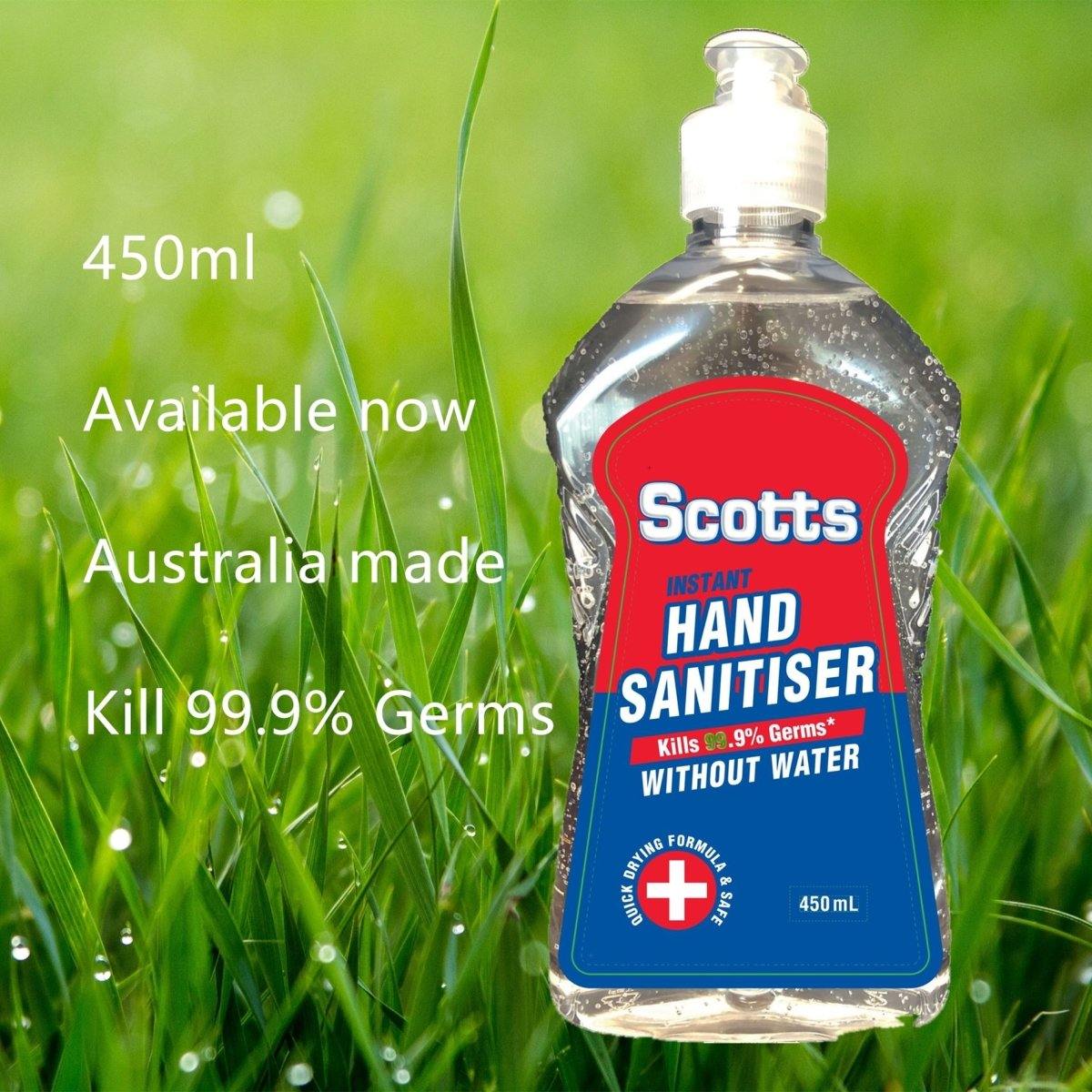 Scotts Hand Sanitiser Gel 450ml Australian Made - Divinity Collection