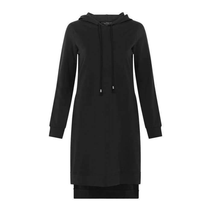 Side Split Hoody Jumper -Black - Divinity Collection