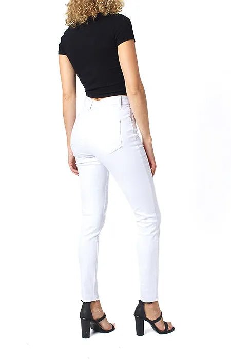 Wakee White Denim Skinny Leg Jeans - Divinity Collection