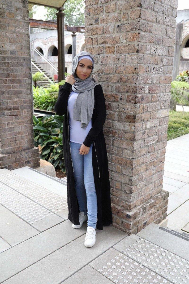 Zipper Hoody Jacket - Black - Divinity Collection