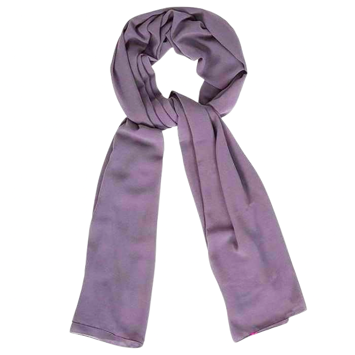 Plain Divinity Chiffon Hijab - Mauve