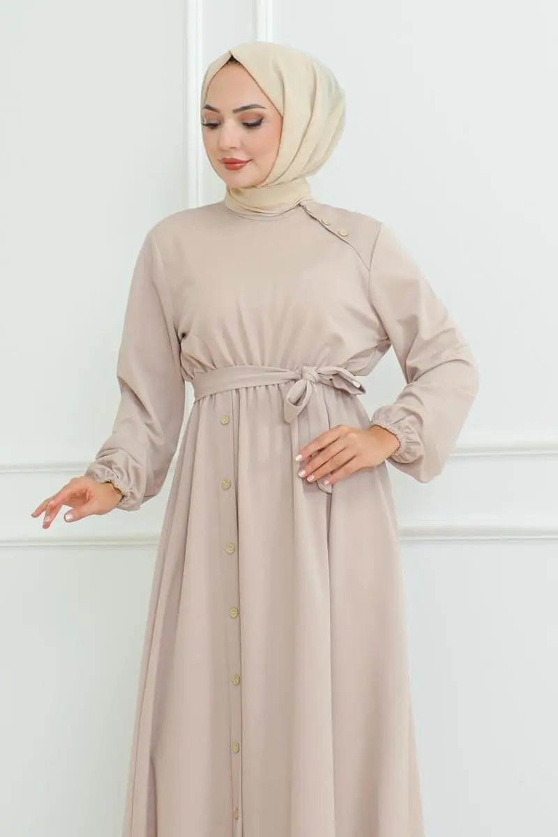 Accent Dress - Nude - Divinity Collection