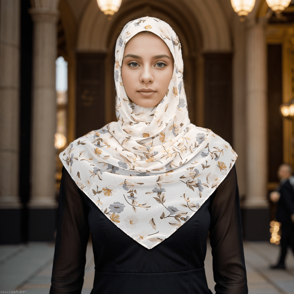 Blissful Bloom Floral Hijab exclusive at Divinity Collection