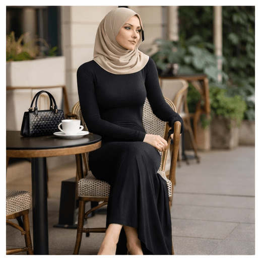 Body Dress Maxi Modal Jersey | Black | Divinity Collection 10 Body Dress Maxi Modal Jersey | Black | Divinity Collection 10