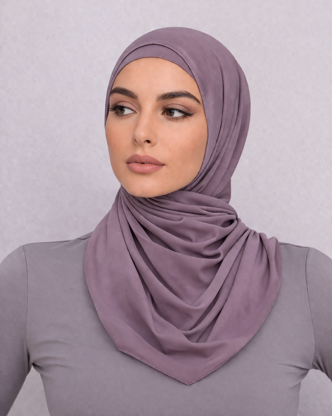 Premium Divinity Chiffon Hijab - Mauve