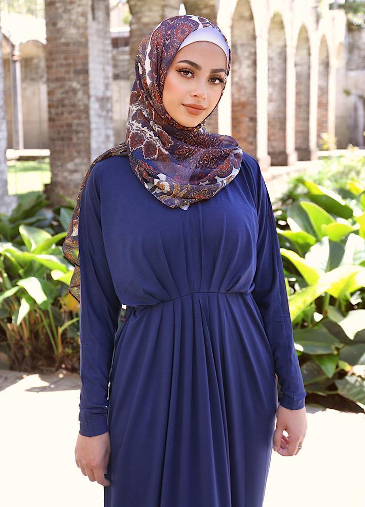 The Navy Ruched Luxe Set