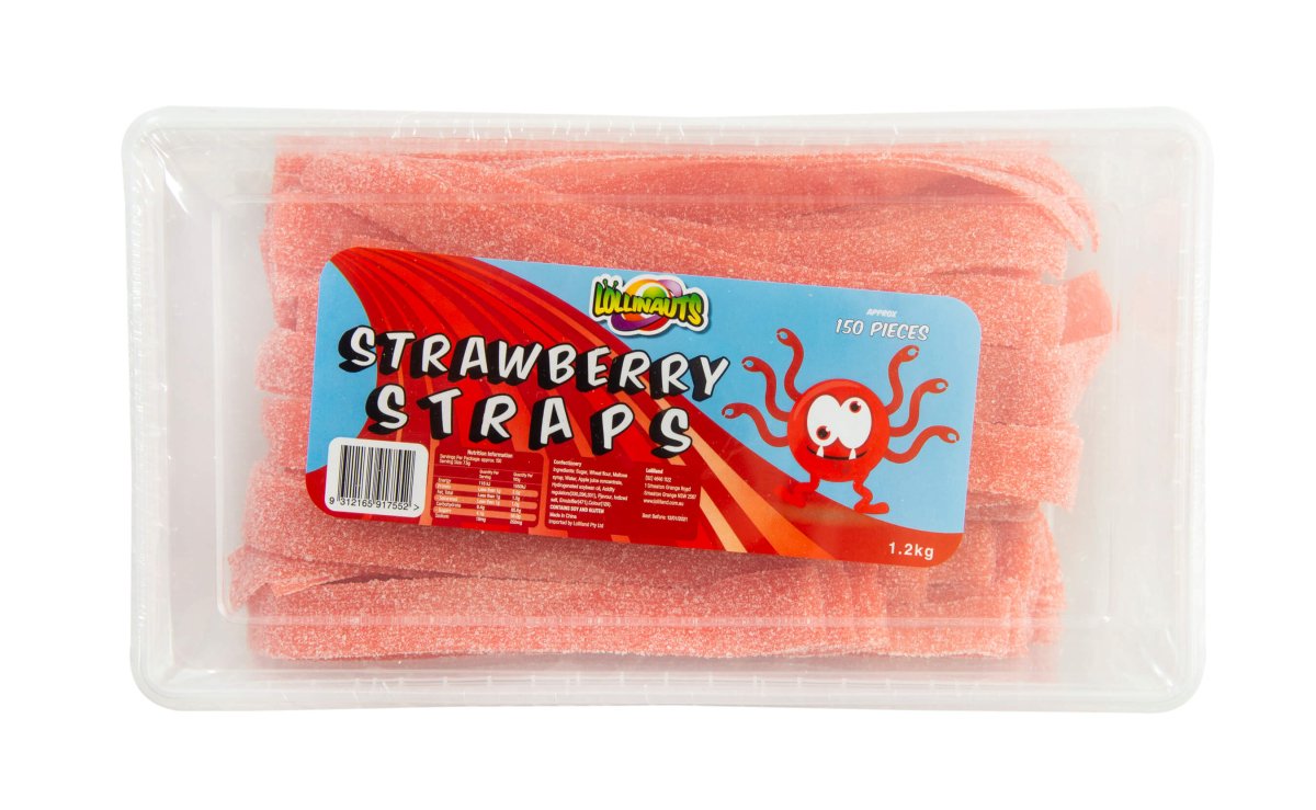 Strawberry Sour Straps - Lollinauts 200G - Divinity Collection