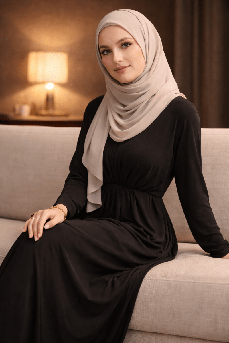 The Essential Ruched Maxi – Black - Divinity Collection