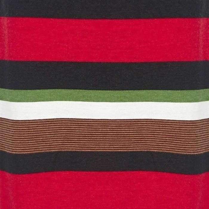 Woollen Red and Green Stripe Skirt - Divinity Collection