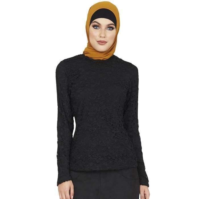 Black Lace Top | Divinity Collection