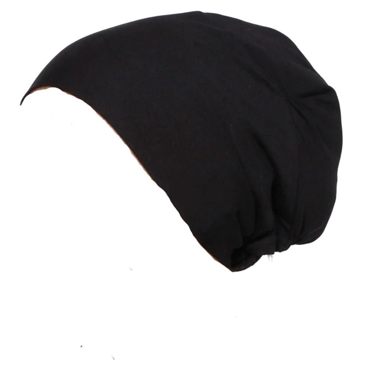 Closed Elastic Cotton Hijab Cap - Black exclusive at Divinity