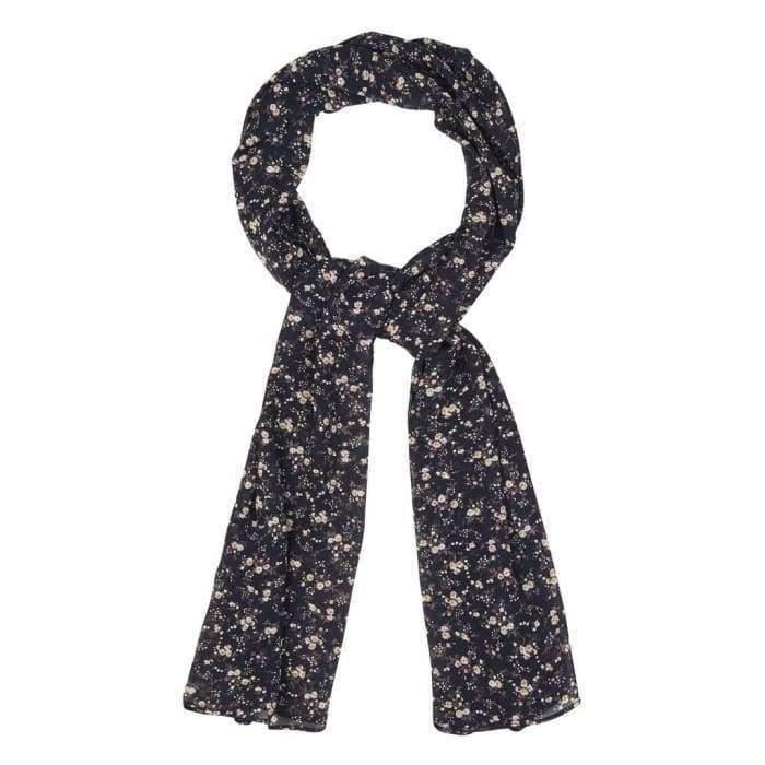 Navy and Cream Floral Hijab - Divinity Collection