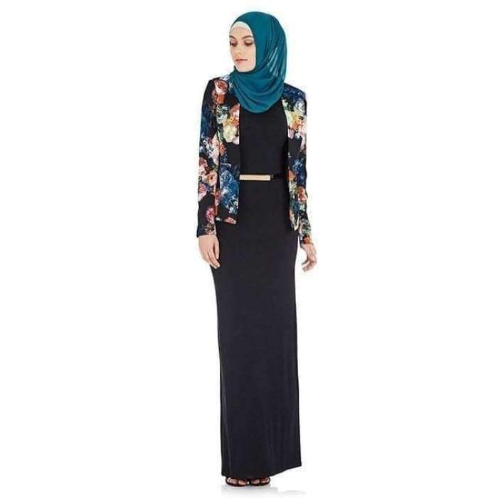 Plain Chiffon Dark Teal Hijab - Divinity Collection